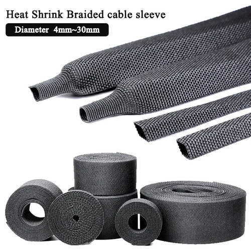Heat shrink braided cable - heat,